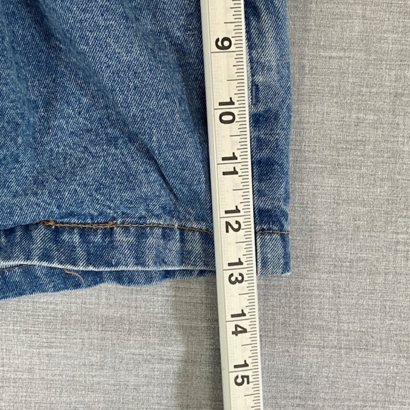 Abercrombie & Fitch Denim Shorts Womens 8 Natural Rise Button Fly Belted Waist - Picture 12 of 12